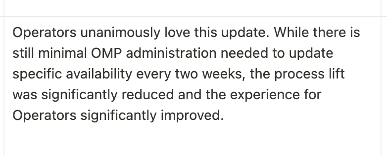 Redacted client reaction screenshot