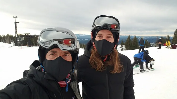 Jackson snowboarding near Portland